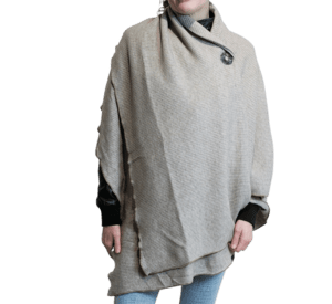 Bammode grote maten dames mode accessoires bolero en sjaal in beige