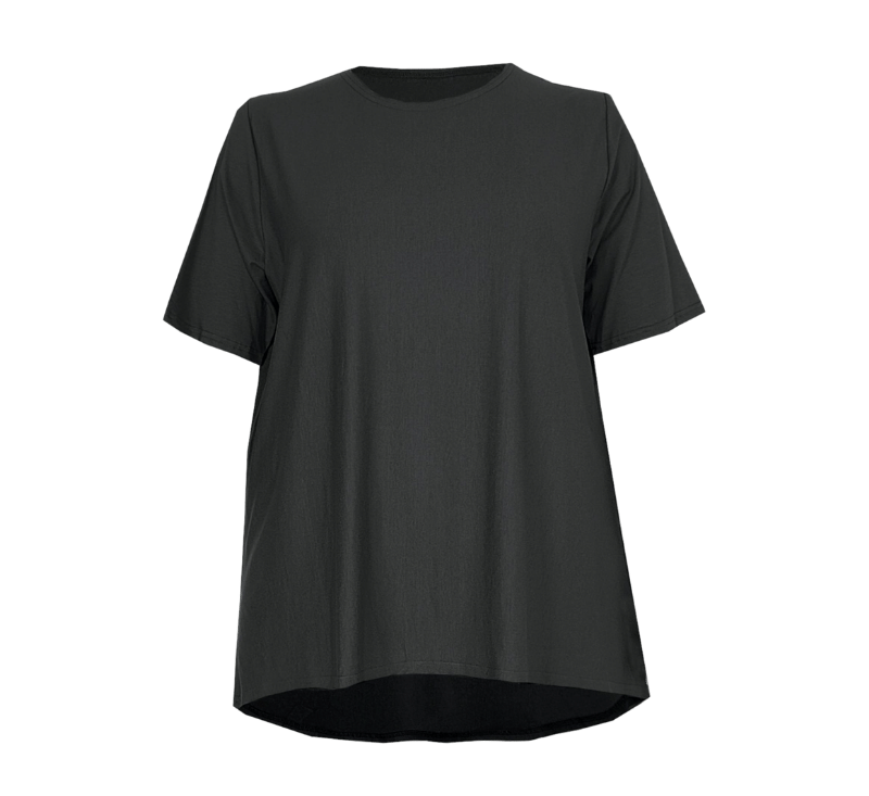 Bammode grote maten t shirts dames in zwart - maten 44 t/m 62