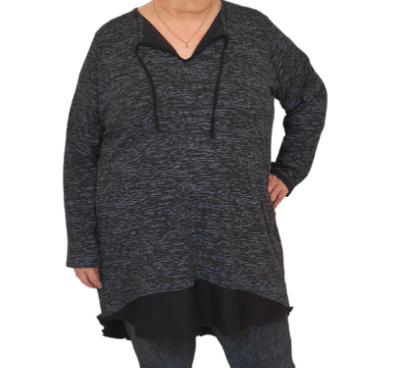 Wrap Top - katoen- felrood- wijdere versie main image 1