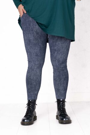 Legging Annemarie | Jeans look print | met één zak | Hoogste kwaliteit katoen