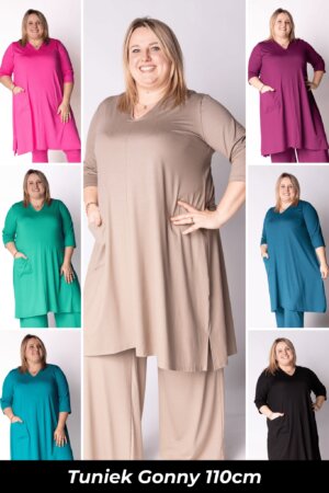 Tuniek Gonny | A-lijn | 3/4 mouw | Viscose | 110 cm
