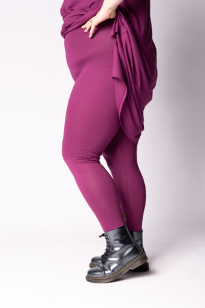 Legging lang | Viscose | Hoog zittend met brede tailleband