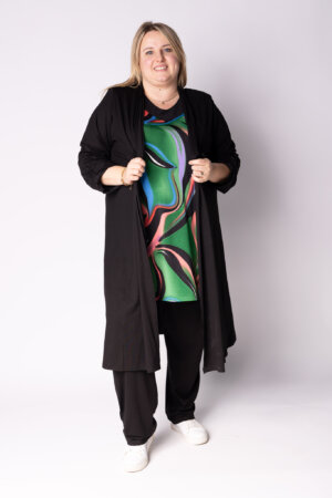 Vest Renske | Viscose | Oprol mouwen | 120cm