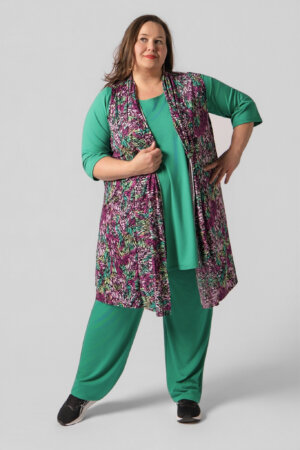 Mouwloze vestje Caroline | Twee lengtes | Maat 48/54
