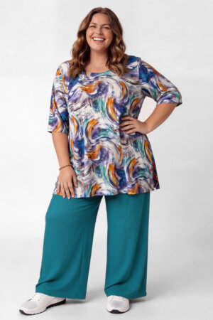 Top Durkje 96cm | Wave Flow | 3/4 mouw | Viscose