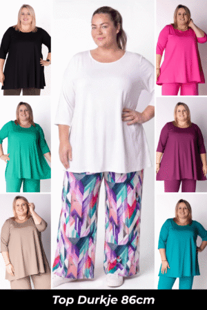 Top Durkje | 3/4 mouwen | Viscose | A-lijn | 80/86 cm