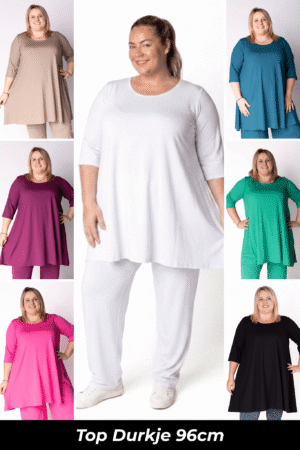 Top Durkje | 3/4 mouwen | Viscose | A-lijn | 90/96 cm