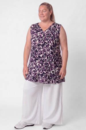 PRE-ORDER | Top Ingrid | Violette Droom | Wijde A-lijn | 86-88 cm | Viscose