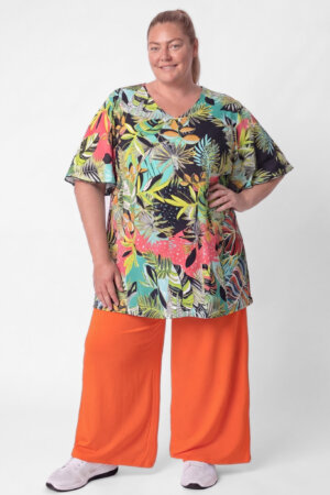 PRE-ORDER | Top Karin 90cm | Sunset Jungle | Vlindermouw | Travelstof
