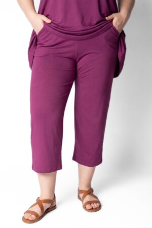 Viscose Capri Broek | Comfort Stretch | Met Zakken | Circa. 56cm binnenbeen