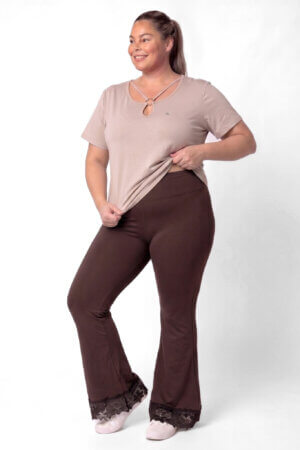 Flared Legging | One Size tot 52 | Comfortabele Stretch | Shaping & Camressie | Voor Lange Benen